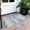 Piper Looms Chantille Stripes ACN1665 Lavender Machine Washable Area Rug Scatter Outdoor Lifestyle Image Feature