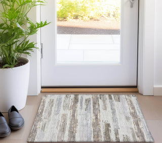 Piper Looms Chantille Stripes ACN1665 Linen Machine Washable Area Rug Scatter Lifestyle Image Feature