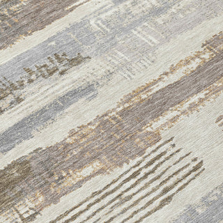 Piper Looms Chantille Stripes ACN1665 Linen Machine Washable Area Rug Swatch Image