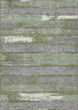 Piper Looms Chantille Stripes ACN1665 Olive Machine Washable Area Rug main image