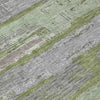 Piper Looms Chantille Stripes ACN1665 Olive Machine Washable Area Rug Swatch Image