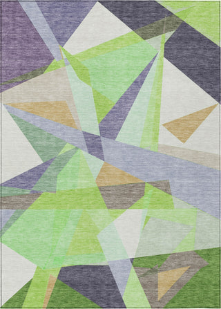 Piper Looms Chantille Geometric ACN1666 Lavender Machine Washable Area Rug main image