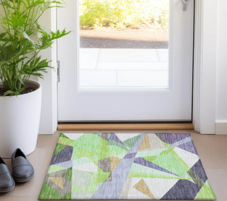 Piper Looms Chantille Geometric ACN1666 Lavender Machine Washable Area Rug Scatter Lifestyle Image Feature