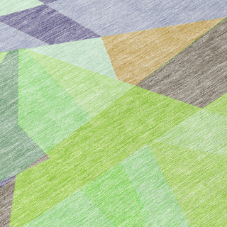 Piper Looms Chantille Geometric ACN1666 Lavender Machine Washable Area Rug Swatch Image