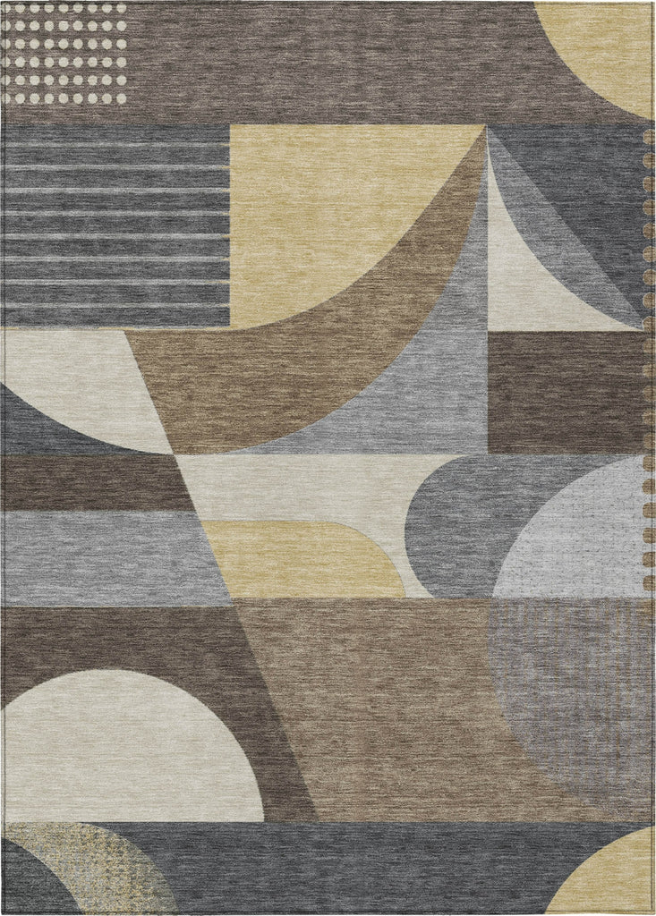 Piper Looms Chantille Mid Century ACN1667 Brown Machine Washable Area Rug main image