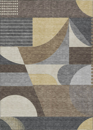 Piper Looms Chantille Mid Century ACN1667 Brown Machine Washable Area Rug main image