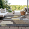 Piper Looms Chantille Mid Century ACN1667 Brown Machine Washable Area Rug Outdoor Lifestyle Image Feature