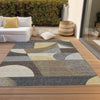 Piper Looms Chantille Mid Century ACN1667 Brown Machine Washable Area Rug Outdoor Lifestyle Image Feature