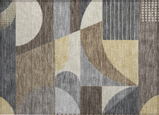 Piper Looms Chantille Mid Century ACN1667 Brown Machine Washable Area Rug Scatter Main Image