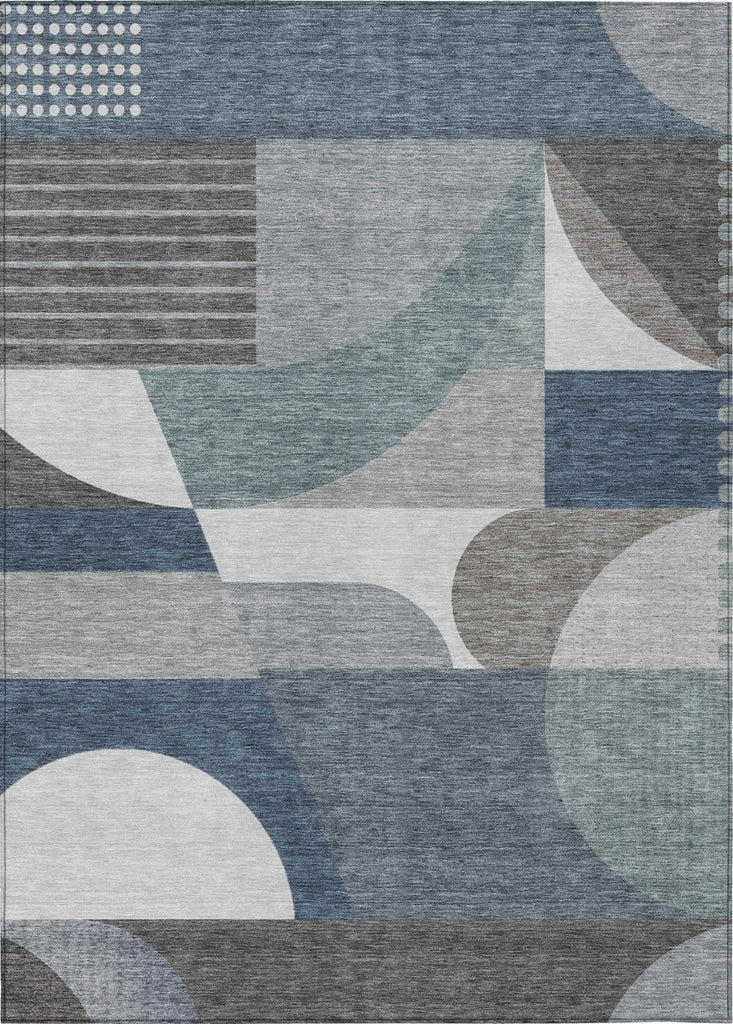 Piper Looms Chantille Mid Century ACN1667 Gray Machine Washable Area Rug main image