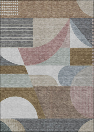 Piper Looms Chantille Mid Century ACN1667 Mocha Machine Washable Area Rug main image