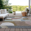 Piper Looms Chantille Mid Century ACN1667 Mocha Machine Washable Area Rug Outdoor Lifestyle Image Feature