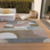 Piper Looms Chantille Mid Century ACN1667 Mocha Machine Washable Area Rug Outdoor Lifestyle Image Feature