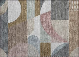 Piper Looms Chantille Mid Century ACN1667 Mocha Machine Washable Area Rug Scatter Main Image