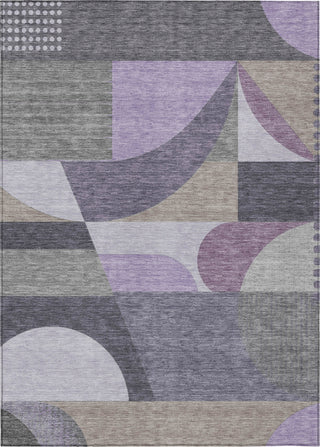 Piper Looms Chantille Mid Century ACN1667 Purple Machine Washable Area Rug main image