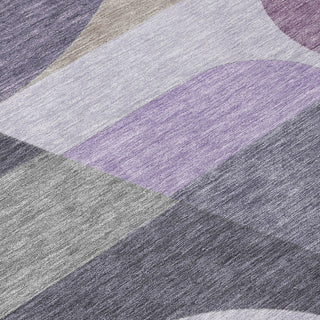 Piper Looms Chantille Mid Century ACN1667 Purple Machine Washable Area Rug Swatch Image