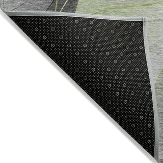 Piper Looms Chantille Swirls ACN1668 Aloe Machine Washable Area Rug Backing Image