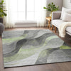 Piper Looms Chantille Swirls ACN1668 Aloe Machine Washable Area Rug Lifestyle Image Feature