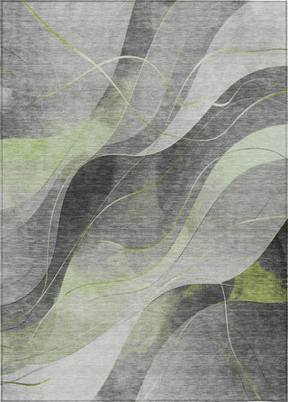 Piper Looms Chantille Swirls ACN1668 Aloe Machine Washable Area Rug main image