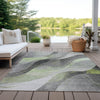 Piper Looms Chantille Swirls ACN1668 Aloe Machine Washable Area Rug Outdoor Lifestyle Image Feature