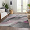 Piper Looms Chantille Swirls ACN1668 Pink Machine Washable Area Rug Lifestyle Image Feature