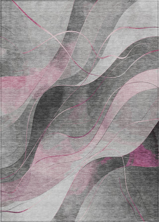 Piper Looms Chantille Swirls ACN1668 Pink Machine Washable Area Rug main image