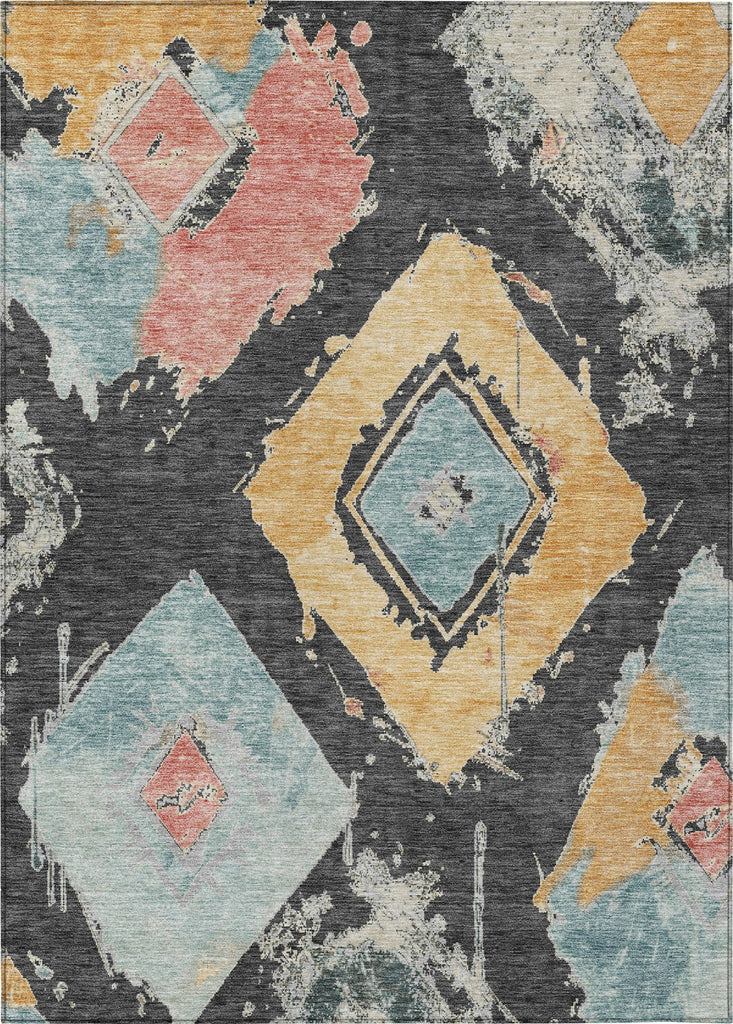 Piper Looms Chantille Diamonds ACN1669 Charcoal Machine Washable Area Rug main image