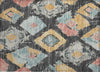 Piper Looms Chantille Diamonds ACN1669 Charcoal Machine Washable Area Rug Scatter Main Image