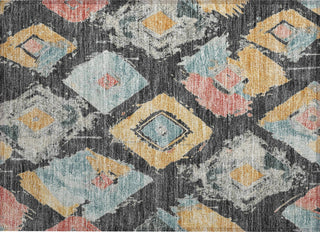Piper Looms Chantille Diamonds ACN1669 Charcoal Machine Washable Area Rug Scatter Main Image