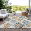 Piper Looms Chantille Diamonds ACN1669 Ivory Machine Washable Area Rug Outdoor Lifestyle Image Feature