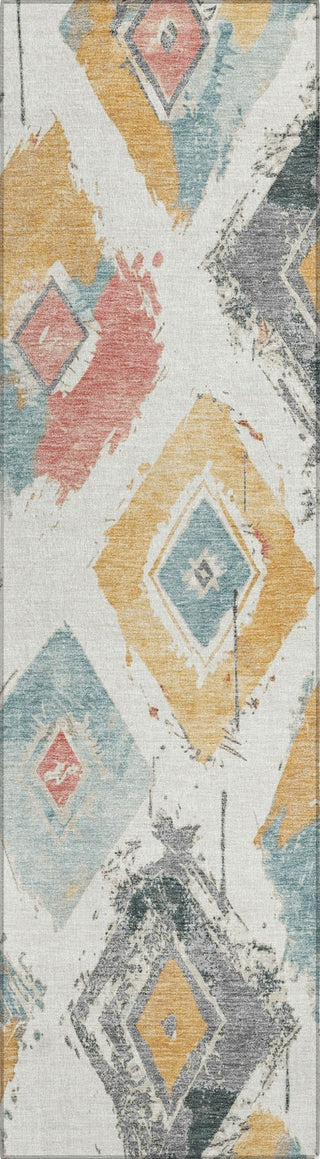 Piper Looms Chantille Diamonds ACN1669 Ivory Machine Washable Area Rug Runner Main Image