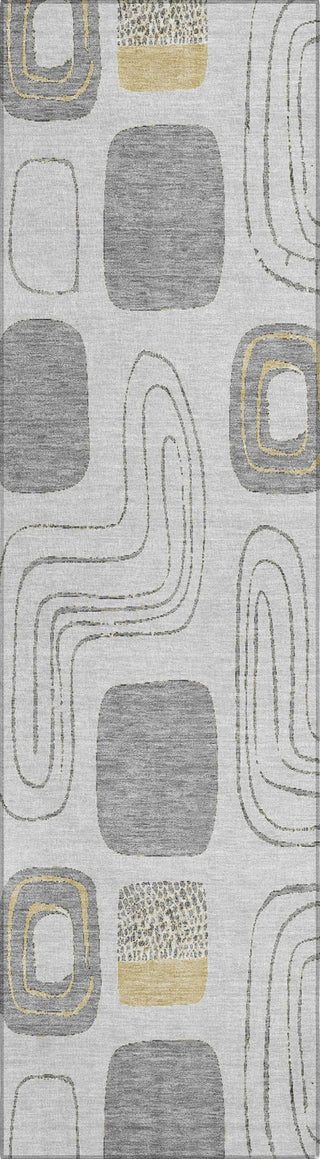 Piper Looms Chantille Geometric ACN1670 Gray Machine Washable Area Rug Runner Main Image