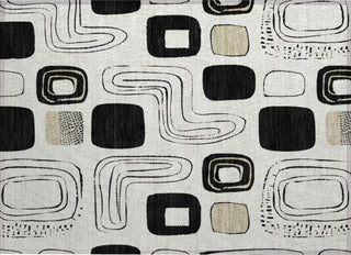Piper Looms Chantille Geometric ACN1670 Ivory Machine Washable Area Rug Scatter Main Image