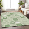 Piper Looms Chantille Geometric ACN1670 Mint Machine Washable Area Rug Lifestyle Image Feature