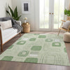 Piper Looms Chantille Geometric ACN1670 Mint Machine Washable Area Rug Lifestyle Image Feature