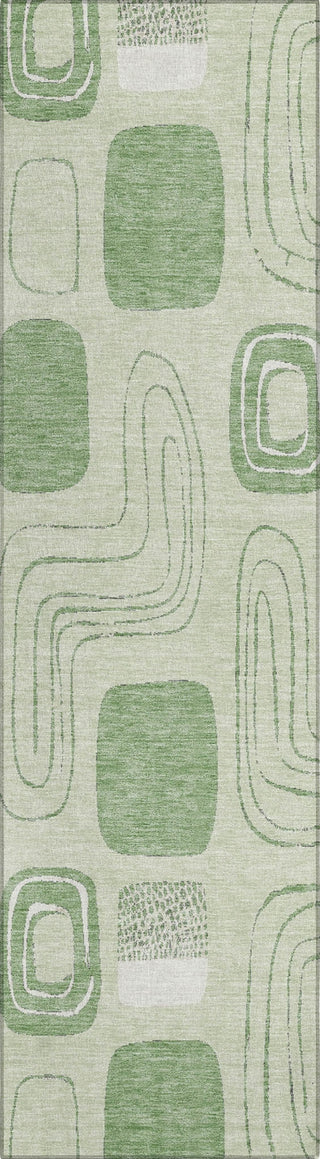 Piper Looms Chantille Geometric ACN1670 Mint Machine Washable Area Rug Runner Main Image