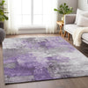 Piper Looms Chantille Abstract ACN1671 Purple Machine Washable Area Rug Lifestyle Image Feature