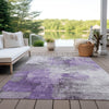 Piper Looms Chantille Abstract ACN1671 Purple Machine Washable Area Rug Outdoor Lifestyle Image Feature