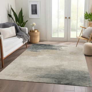Piper Looms Chantille Abstract ACN1672 Beige Machine Washable Area Rug Lifestyle Image Feature