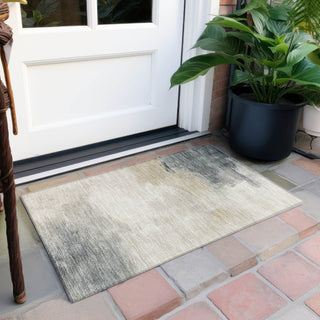 Piper Looms Chantille Abstract ACN1672 Beige Machine Washable Area Rug Scatter Outdoor Lifestyle Image Feature