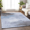 Piper Looms Chantille Abstract ACN1672 Sky Machine Washable Area Rug Lifestyle Image Feature