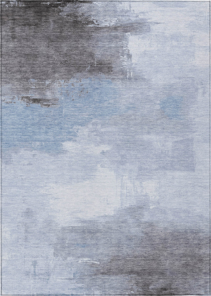 Piper Looms Chantille Abstract ACN1672 Sky Machine Washable Area Rug main image