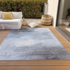Piper Looms Chantille Abstract ACN1672 Sky Machine Washable Area Rug Outdoor Lifestyle Image Feature