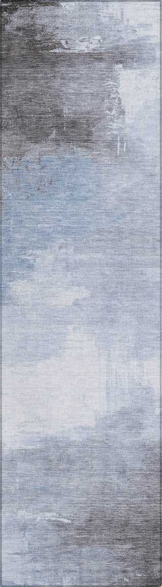 Piper Looms Chantille Abstract ACN1672 Sky Machine Washable Area Rug Runner Main Image
