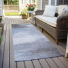 Piper Looms Chantille Abstract ACN1672 Sky Machine Washable Area Rug Runner Outdoor Lifestyle Image Feature