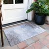 Piper Looms Chantille Abstract ACN1672 Sky Machine Washable Area Rug Scatter Outdoor Lifestyle Image Feature