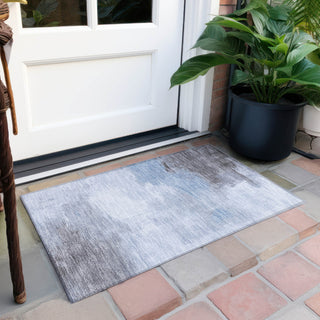 Piper Looms Chantille Abstract ACN1672 Sky Machine Washable Area Rug Scatter Outdoor Lifestyle Image Feature