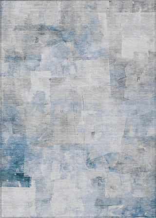 Piper Looms Chantille Abstract ACN1673 Denim Machine Washable Area Rug main image