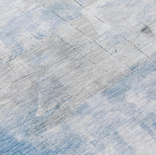 Piper Looms Chantille Abstract ACN1673 Denim Machine Washable Area Rug Swatch Image