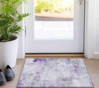Piper Looms Chantille Abstract ACN1673 Lavender Machine Washable Area Rug Scatter Lifestyle Image Feature